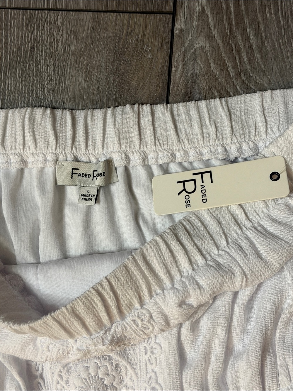 Strapless White Lace-Trim Maxi Dress - Picture 2 of 5
